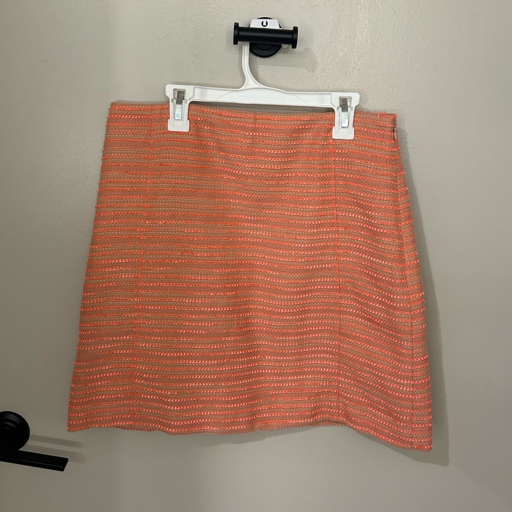 LOFT Tweed Pink & Tan Business Pencil Skirt